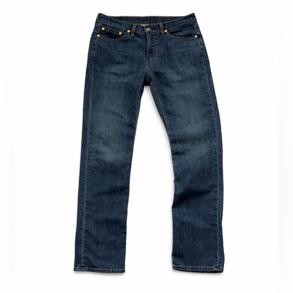 Levi’s 514 Men’s Straight Fit Blue Jeans W33 L32 Classic Denim - Picture 4 of 5